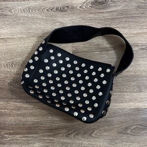 Studded Black Shoulder Bag